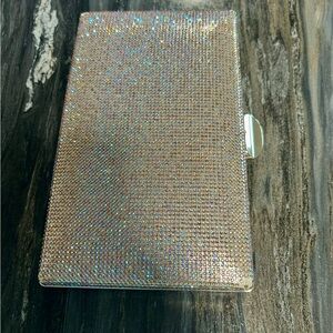 Sparkling Rhinestone Clutch rose gold